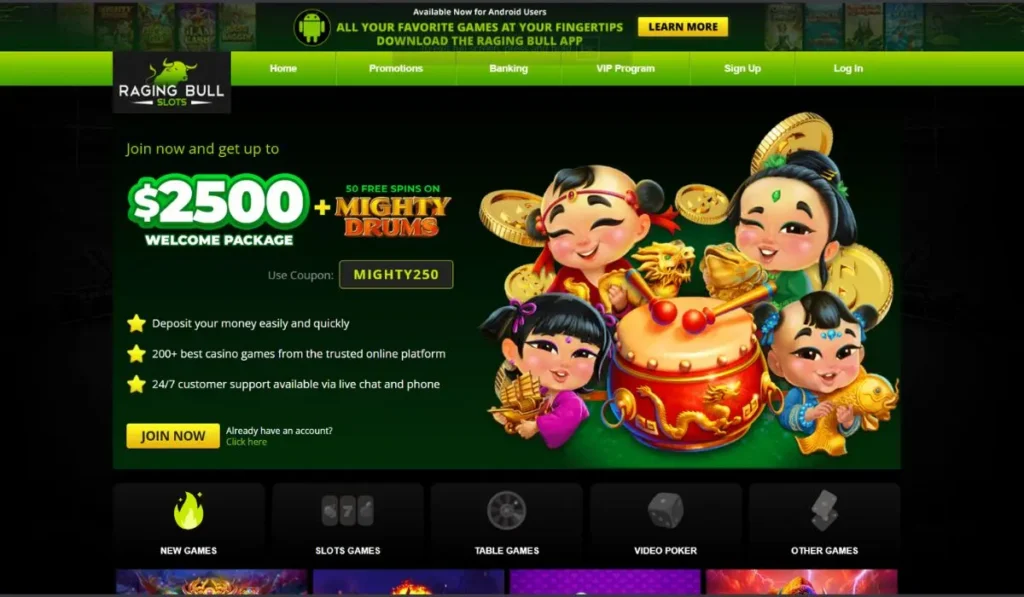 Raging Bull Crypto Casino