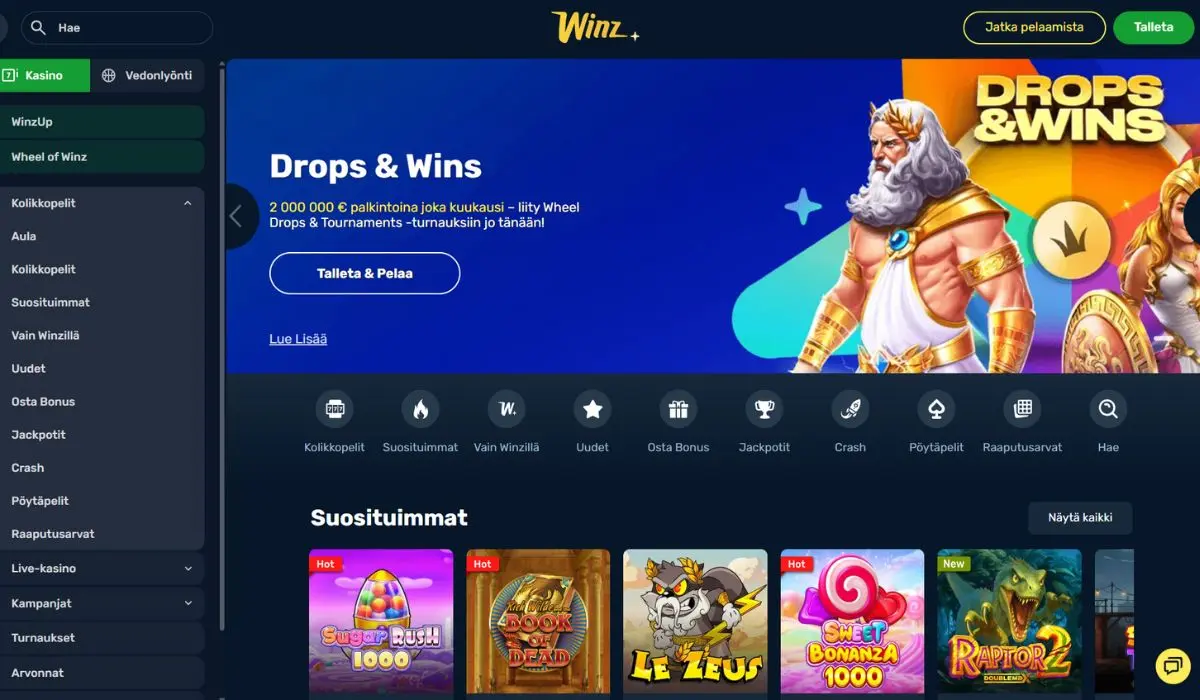 Winz Finnish Casino